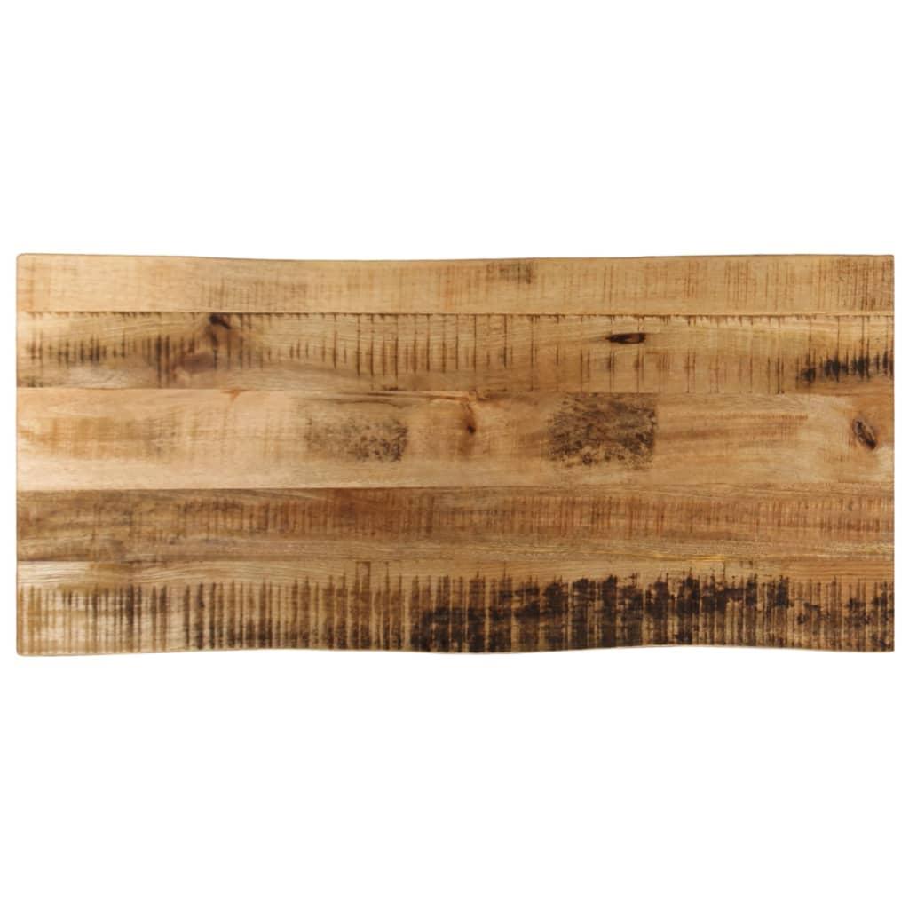 Bordplade 90×40×3,8 cm med naturlig kant - massivt mangotræ Bordplade 90×40×3,8 cm med naturlig kant - massivt mangotræ