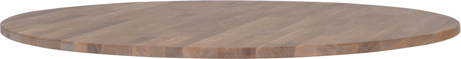 Bordplade WOOOD Tablo rund Ø120 cm, massivt egetræ, grå olie, FSC-certificeret, 2,4 cm Bordplade WOOOD Tablo rund Ø120 cm, massivt egetræ, grå olie, FSC-certificeret, 2,4 cm