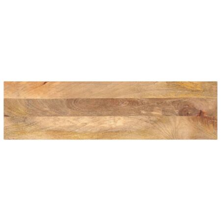 Bordplade i massivt mangotræ 100 x 30 x 3,8 cm rektangulær