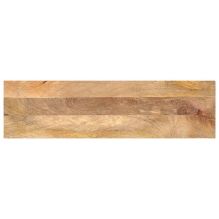 Bordplade i massivt mangotræ 100 x 40 x 3,8 cm rektangulær