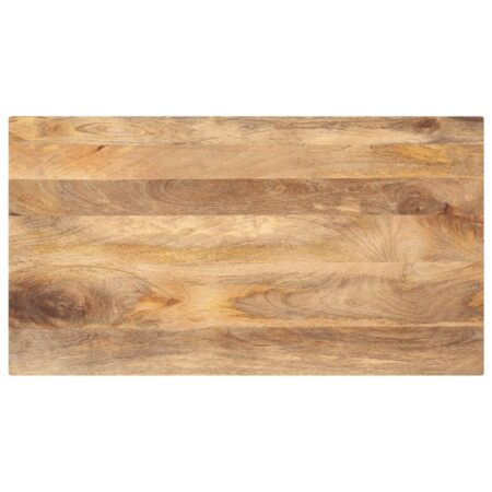 Bordplade i massivt mangotræ 100 x 50 x 3,8 cm rektangulær