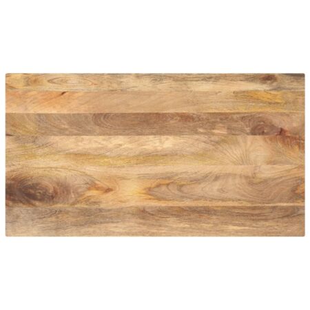 Bordplade i massivt mangotræ 100 x 60 cm rektangulær
