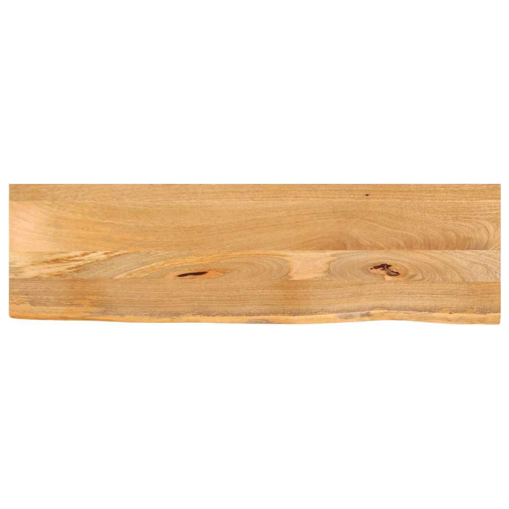 Bordplade i massivt mangotræ 110 x 30 x 3,8 cm med naturlig kant Bordplade i massivt mangotræ 110 x 30 x 3,8 cm med naturlig kant