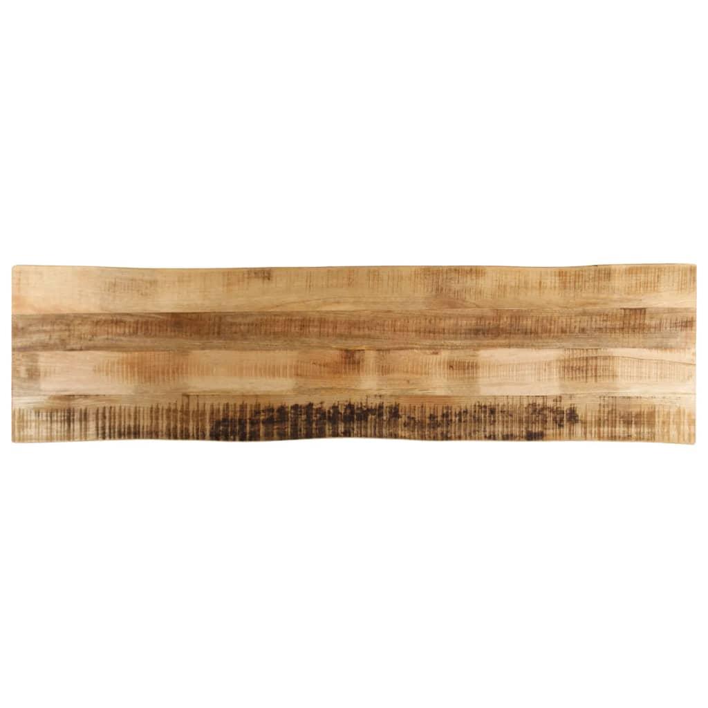 Bordplade i massivt mangotræ 160 × 40 × 2,5 cm - naturlig kant Bordplade i massivt mangotræ 160 × 40 × 2,5 cm - naturlig kant