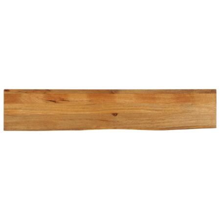 Bordplade i massivt mangotræ 180 × 30 × 3,8 cm - naturlig kant