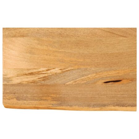 Bordplade i massivt mangotræ 40 x 30 x 2,5 cm med naturlig kant