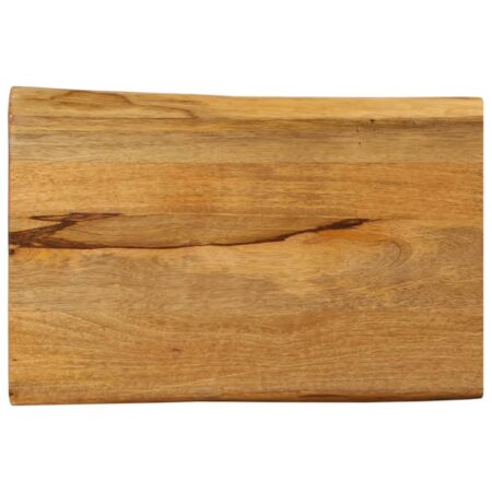 Bordplade i massivt mangotræ 50 × 40 × 2,5 cm - naturlig kant