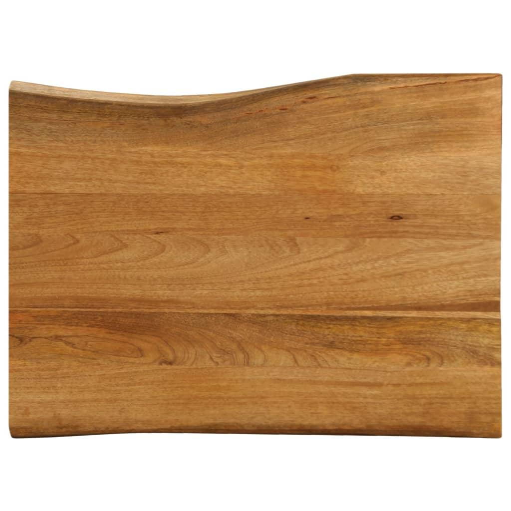 Bordplade i massivt mangotræ 70 × 60 × 3,8 cm - naturlig kant Bordplade i massivt mangotræ 70 × 60 × 3,8 cm - naturlig kant