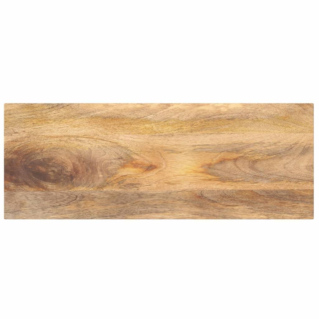 Bordplade i massivt mangotræ 80 x 30 x 3,8 cm rektangulær Bordplade i massivt mangotræ 80 x 30 x 3,8 cm rektangulær
