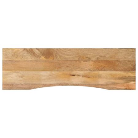 Bordplade i massivt mangotræ - kurvet, 160 × 50 × 2,5 cm