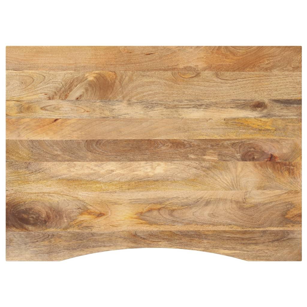 Bordplade i massivt mangotræ - kurvet form 100 × 80 × 2,5 cm Bordplade i massivt mangotræ - kurvet form 100 × 80 × 2,5 cm