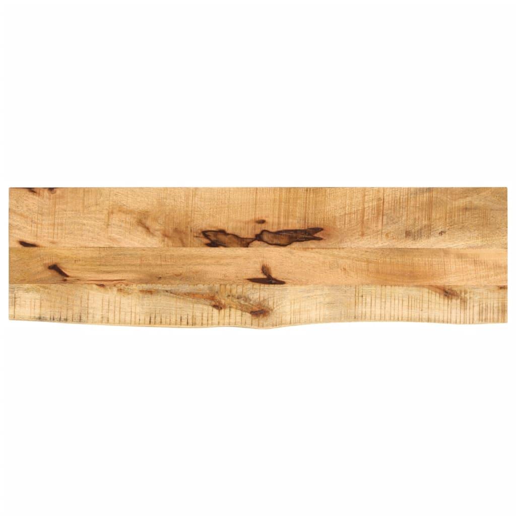 Bordplade i massivt ru mangotræ 110 x 30 x 3,8 cm med naturlig kant Bordplade i massivt ru mangotræ 110 x 30 x 3,8 cm med naturlig kant