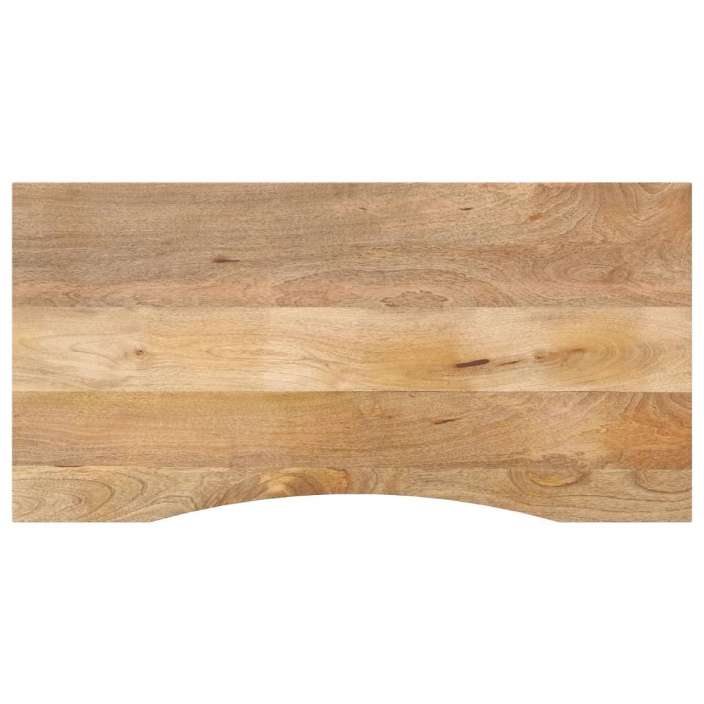Bordplade med kurvet form 140 × 60 × 2,5 cm - ru massivt mangotræ Bordplade med kurvet form 140 × 60 × 2,5 cm - ru massivt mangotræ