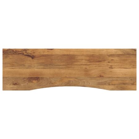 Bordplade med kurvet form 160 × 50 × 2,5 cm - ru massivt mangotræ