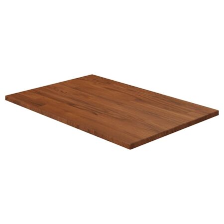 Bordplade til badeværelse 60×40×1,5 cm - massivt egetræ, mørkebrun