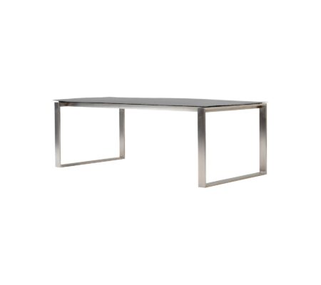 CANE-LINE EDGE SPISEBORD M/ TILLÆGSPLADER - STAINLESS STEEL 210