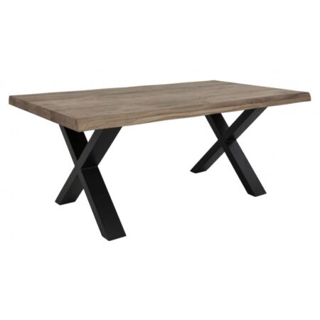 Curve Sofabord m. bølget kant - Smoked olieret Eg, 120x70