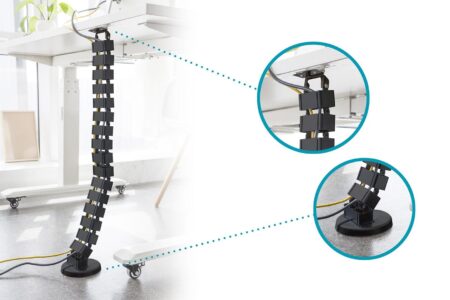 DIGITUS DA-90505 kabelslange til skrivebord - sort