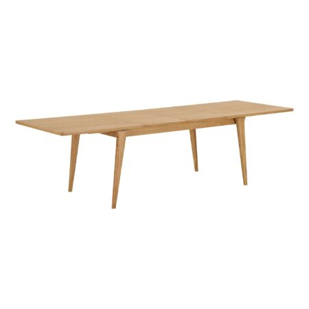 Darwin Spisebord - Spisebord, Egefiner, Natur, Inkl. To Tillægsplader 100X240-290-340X75 Cm