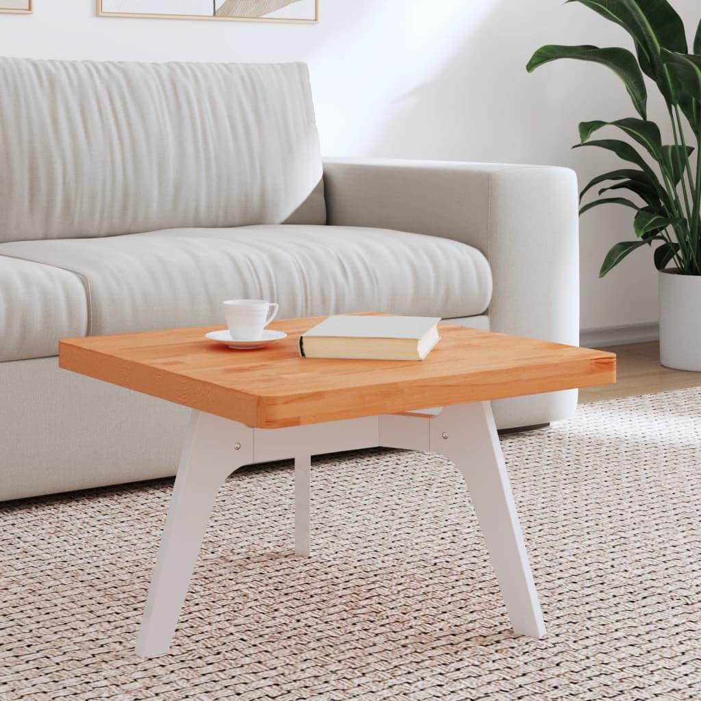 Firkantet bordplade 60 × 60 × 4 cm i massivt bøgetræ - lakeret Firkantet bordplade 60 × 60 × 4 cm i massivt bøgetræ - lakeret