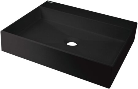 Håndvask til bordplade i granit, deante - 50 × 40 cm med plads til armatur