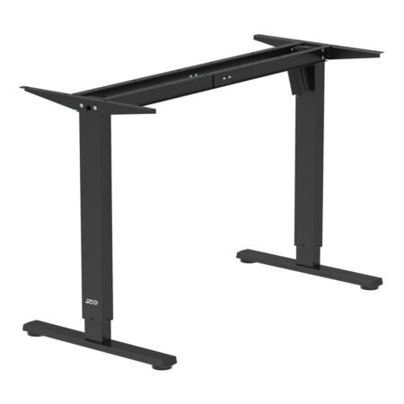 Hæve-sænke skrivebord el - ergo office, sort stel uden bordplade, max 116 cm / 80 kg