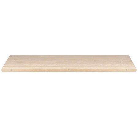 Haslev Ida tillægsplade - massiv - 95x48 cm - sortbejdset eg m. sargkant : Erling Christensen Møbler