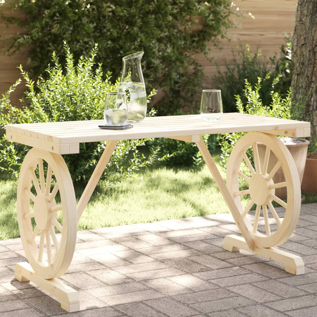Havebord 115x55x65 cm i massivt træ Havebord 115x55x65 cm i massivt træ