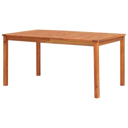 Havebord i massivt akacietræ 150 x 90 x 74 cm
