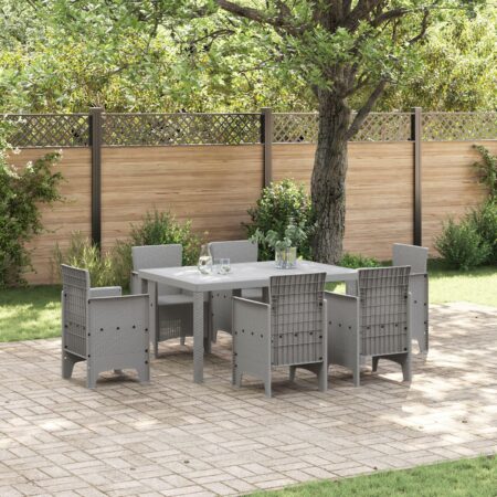 Havemøbel bord lysegrå 150 x 100 x 73 cm i polyrattan