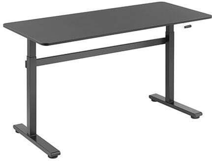 Højdejusterbart bordstel - sort, manuelt justerbart gaming-/skrivebord