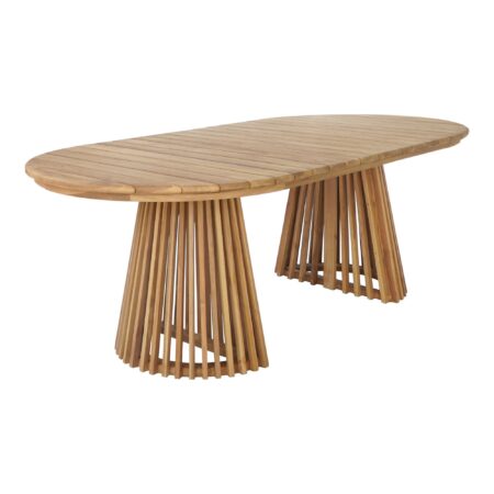 House Nordic - Berja Spisebord - teak, natur, 100x200x75 cm