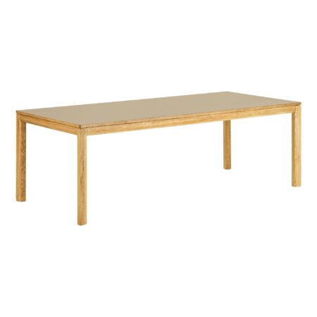 House Nordic - Bowen Spisebord - eg/hpl, natur/mørk sand, inkl. to tillægsplader, 100x220-270-320x75 cm