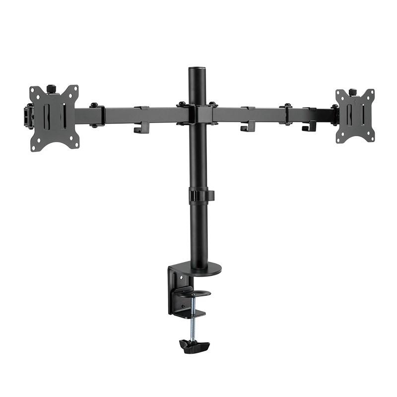 LogiLink BP0098 dobbelt skærmholder til skrivebord, 17-32", sort LogiLink BP0098 dobbelt skærmholder til skrivebord, 17-32", sort