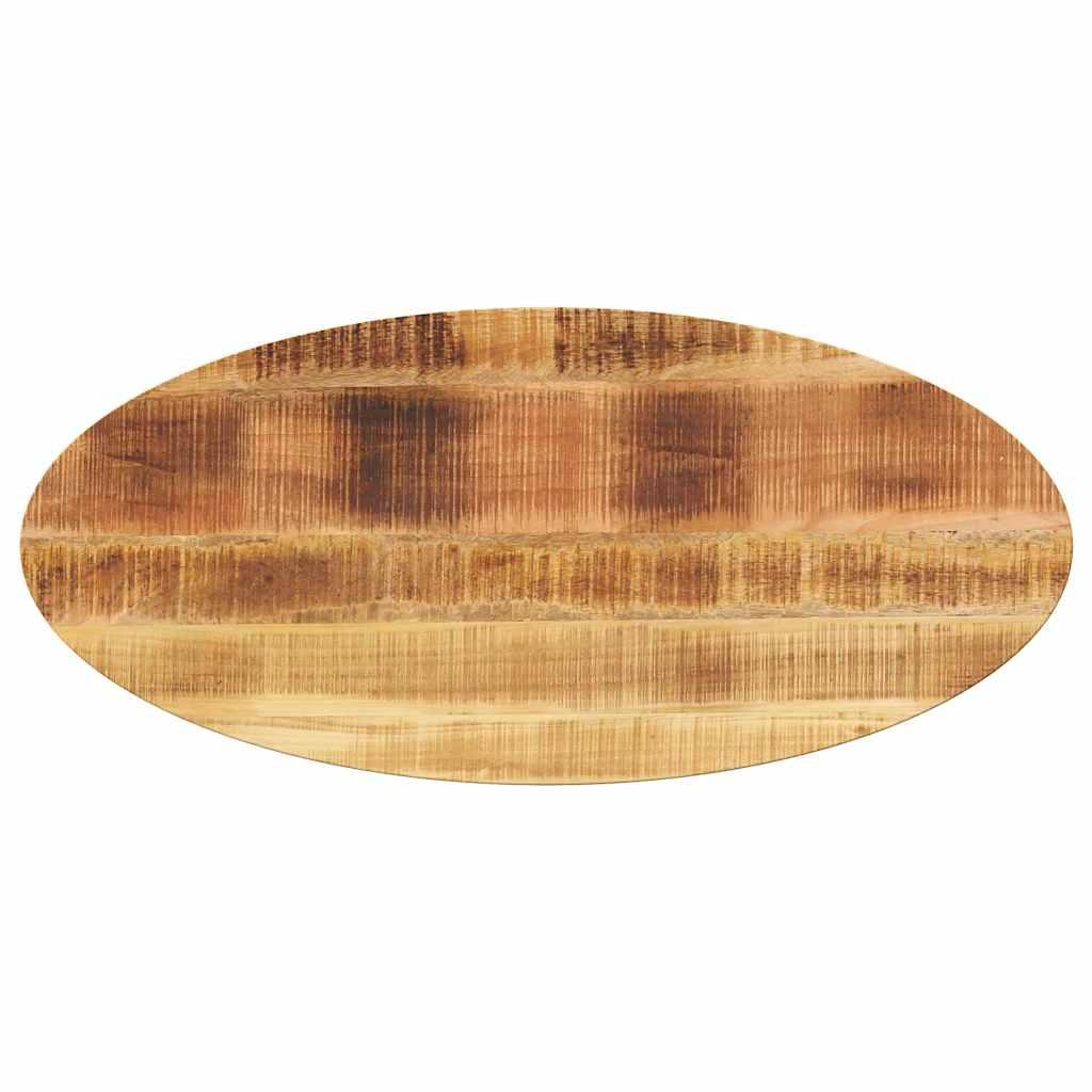 Oval bordplade i massivt mangotræ - 110 × 40 × 3,8 cm Oval bordplade i massivt mangotræ - 110 × 40 × 3,8 cm