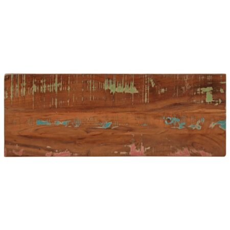 Rektangulær bordplade 70 × 20 × 3,8 cm - massivt genbrugstræ