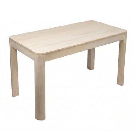 Rektangulært Spisebord 120x60 cm i Massivt Mangotræ White Wash - Designbord