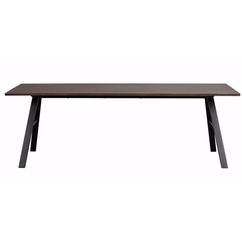 Rowico Home Brigham Brunt Plankebord m. Sorte Ben inkl. Tillægsplader 220 cm x 75 cm x 90 cm | Møbelsalg.dk Rowico Home Brigham Brunt Plankebord m. Sorte Ben inkl. Tillægsplader 220 cm x 75 cm x 90 cm | Møbelsalg.dk