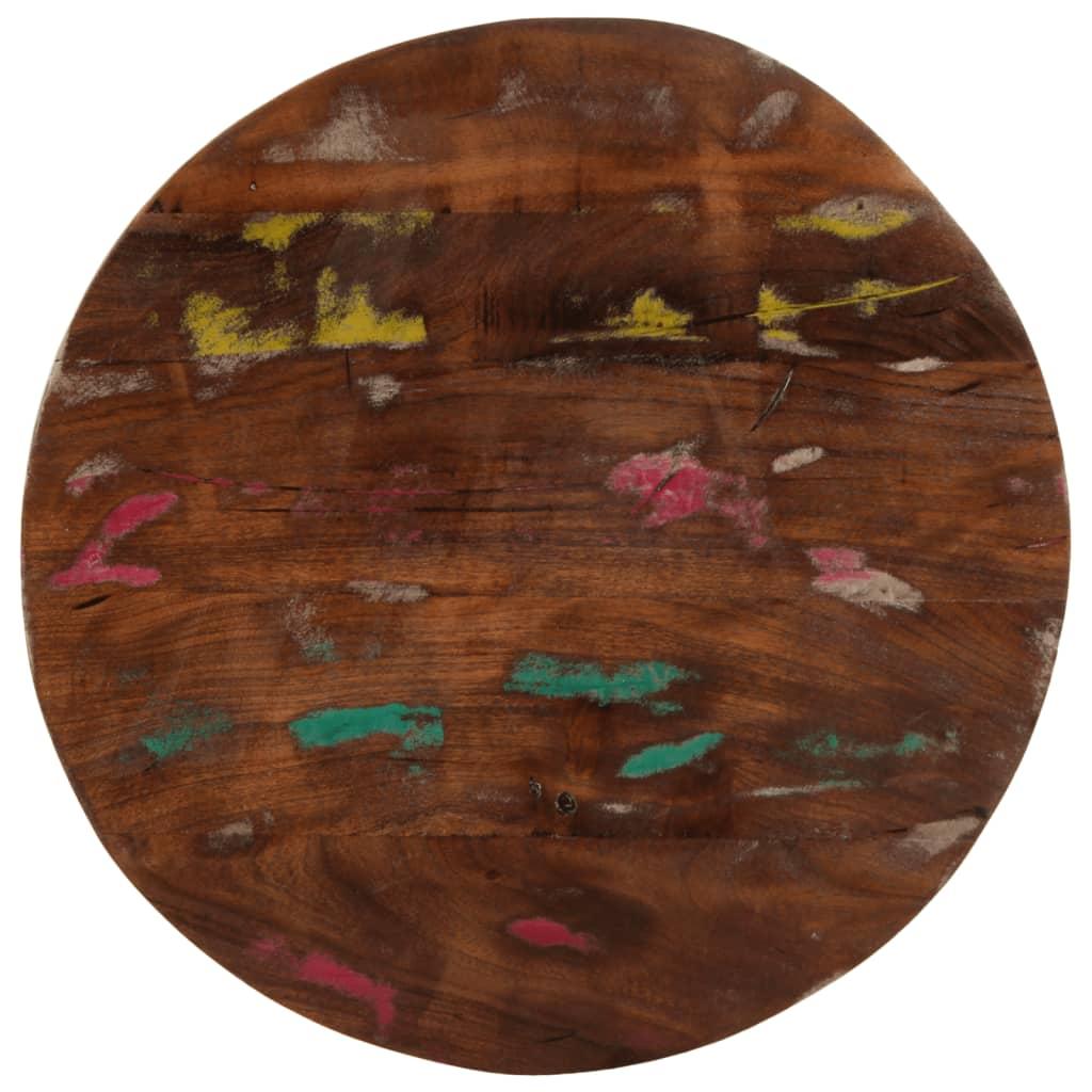 Rund bordplade Ø40 x 3,8 cm - massivt genbrugstræ Rund bordplade Ø40 x 3,8 cm - massivt genbrugstræ