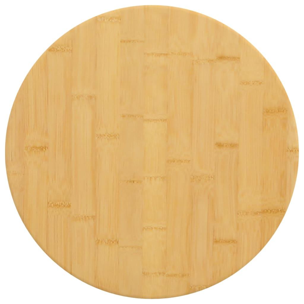 Rund bordplade Ø40 x 4 cm - bambus, lakeret Rund bordplade Ø40 x 4 cm - bambus, lakeret