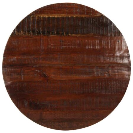 Rund bordplade Ø90 x 3,8 cm - massivt genbrugstræ