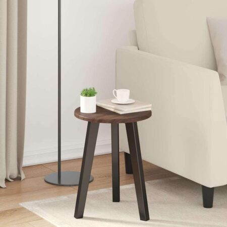 Rund bordplade - brun eg Ø 30 x 1,5 cm i konstrueret træ