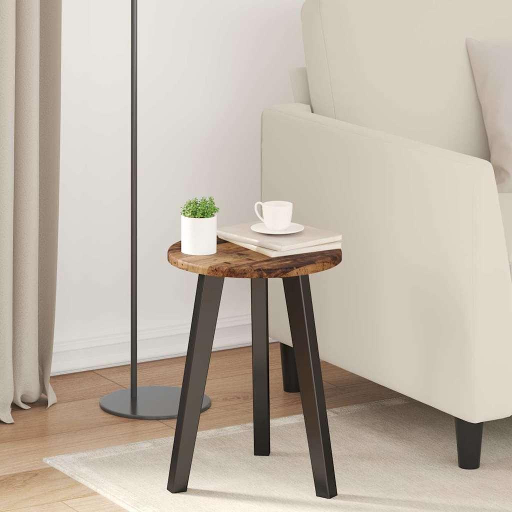 Rund bordplade i konstrueret træ Ø 30 cm - gammelt træ Rund bordplade i konstrueret træ Ø 30 cm - gammelt træ