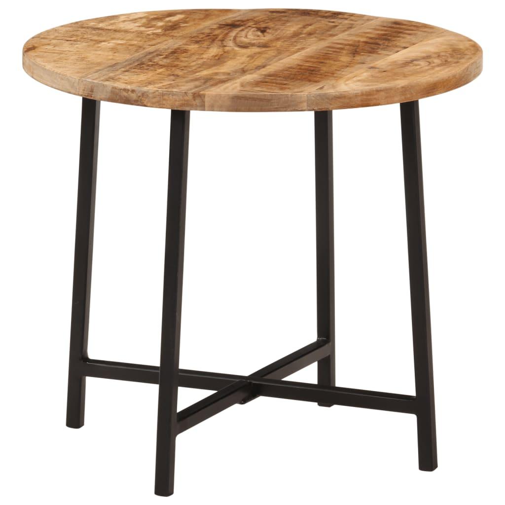 Rundt sofabord 45 x 45 x 40 cm - massivt mangotræ og jern Rundt sofabord 45 x 45 x 40 cm - massivt mangotræ og jern