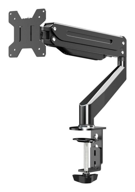 Skærmholder med gasfjeder - Esperanza ERW019, 17-27", skrivebord, sort