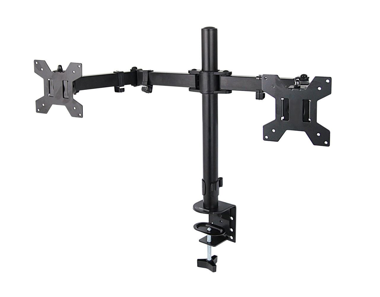 Skærmholder til skrivebord - Esperanza for 2 skærme 10-27" (op til 8 kg) Skærmholder til skrivebord - Esperanza for 2 skærme 10-27" (op til 8 kg)