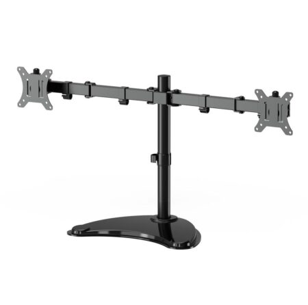 Skærmholder til skrivebord - Gembird MS-D2ST-02, 13-32", sort