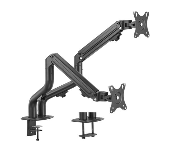 Skærmholder til skrivebord - Gembird dobbelt justerbar arm, 17-32", op til 8 kg Skærmholder til skrivebord - Gembird dobbelt justerbar arm, 17-32", op til 8 kg