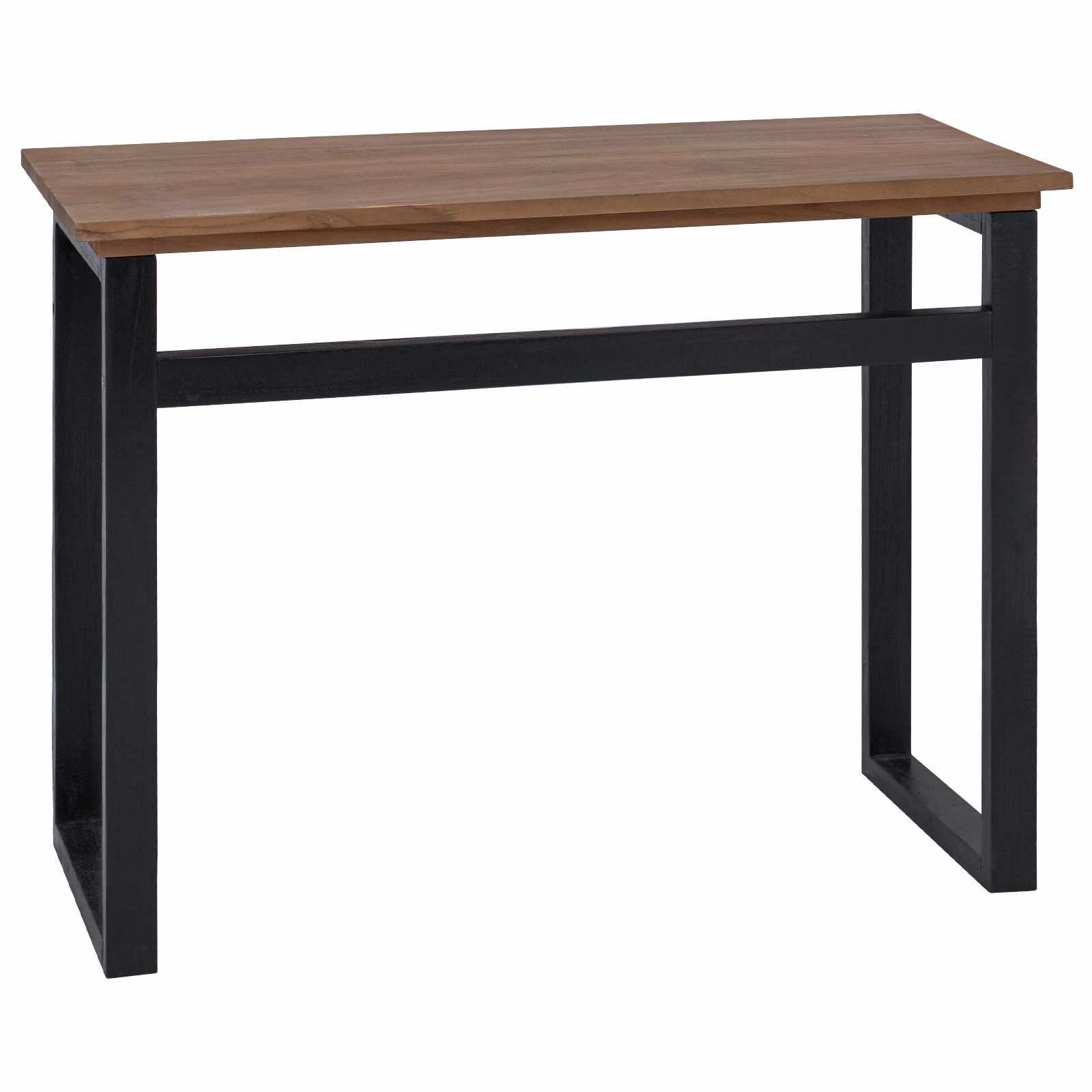 Skrivebord i massiv teaktræ 100 x 45 x 75 cm - naturfarvet Skrivebord i massiv teaktræ 100 x 45 x 75 cm - naturfarvet