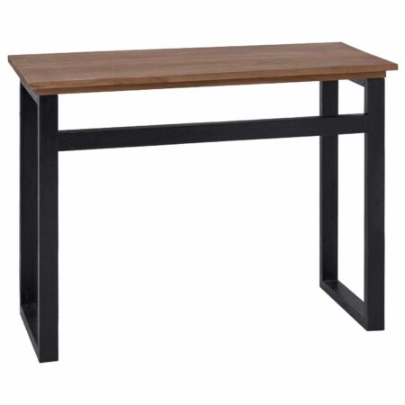 Skrivebord i massiv teaktræ 100 x 45 x 75 cm - naturfarvet